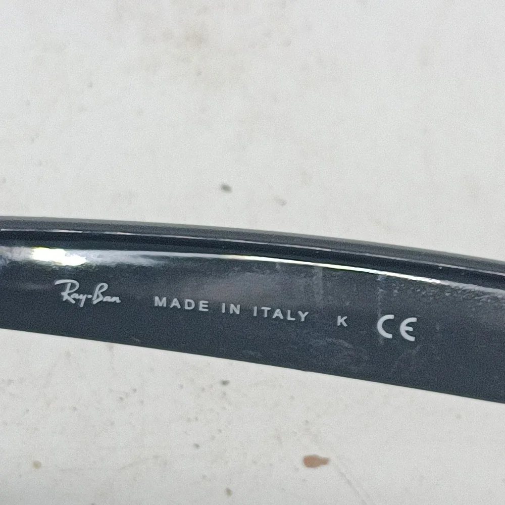 Ray-Ban RB2132 New Wayfarer 901 Black Sunglasses Made Italy Frames Only 80